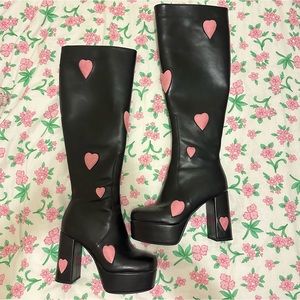 SOLD DO NOT BUY - Lamoda Candyfloss Love Platform Boots - Size UK 5 (US 7)